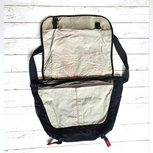 RARE VINTAGE Jansport Messenger Laptop Shoulder Bag Y2K Large Floral BlackVelvet - Picture 8 of 13